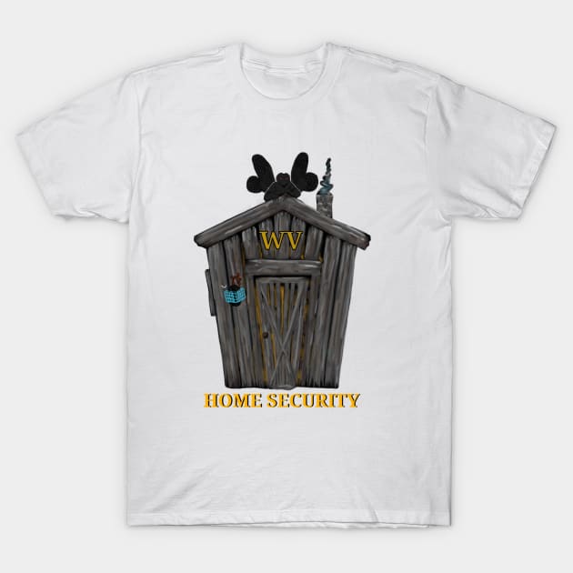 WV Home Security T-Shirt by KCJ arts